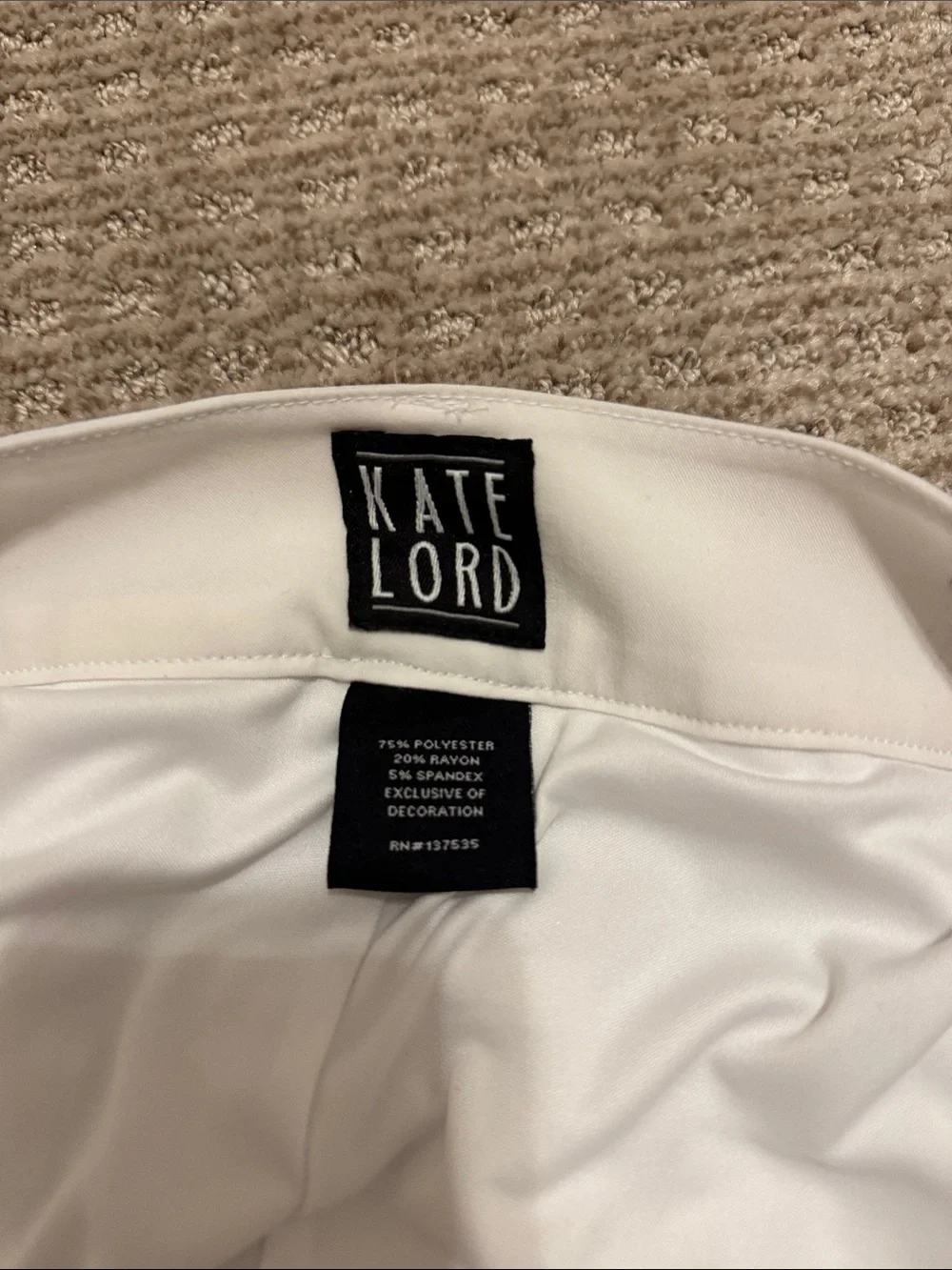 Katie Lord White Skort- size 12